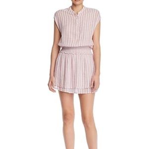 Rails Angelina Rose Stripe Linen Blend Sleeveless Mini Dress, size small